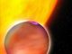 Künstlerische Darstellung eines Exoplaneten und seines Zentralsterns. Ein neues Modell erlaubt eine genauere Untersuchung des Methangehalts von Exoplaneten. (ESA)