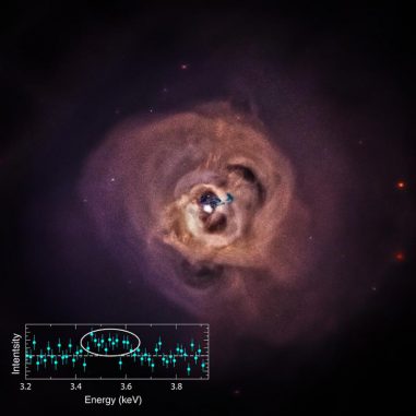 Dieses Bild zeigt eine neue Ansicht des Perseus-Galaxienhaufens, einem der Galaxienhaufen, die in der neuen Studie untersucht wurden. (NASA / CXC / SAO / E.Bulbul, et al.)