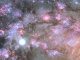 Künstlerische Darstellung eines Starburst tief im Innern eines Kerns einer jungen, wachsenden, elliptischen Galaxie. (NASA / Space Telescope Science Institute)