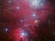 Optische Aufnahme der Sternentstehungsregion NGC 2264, die einen Sternhaufen mit jungen Sternen enthält. Pulsationen im Licht von einigen dieser Sterne wurden verwendet, um die physikalischen Prozesse vor dem Einsetzen der Kernfusion in ihrem Innern abzuleiten. (ESO)