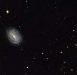 Die Spiralgalaxie PGC 54493, aufgenommen vom Weltraumteleskop Hubble. (ESA / Hubble & NASA; Acknowledgement: Judy Schmidt (geckzilla.com))