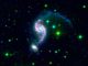 Arp 82, ein interagierendes Galaxienpaar im Sternbild Krebs. (NASA / JPL-Caltech / ETSU)