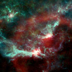 Planck-Aufnahme der Region um das Sternbild Orion. (ESA / LFI & HFI Consortia)