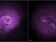 Diese beiden Chandra-Aufnahmen zeigen Turbulenzen im Perseus-Galaxienhaufen (links) und im Virgo-Galaxienhaufen (rechts). (NASA / CXC / Stanford / I.Zhuravleva et al)
