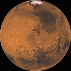 Mosaikbild des Mars, aufgenommen von der Viking-Mission. (NASA / JPL)
