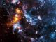 Dieses Bild basiert auf Daten der Weltraumteleskope Chandra und WISE. Es zeigt die komplexen Gasstrukturen in der Umgebung des Pulsars PSR B1509-58. (X-ray: NASA / CXC / SAO; Infrared: NASA / JPL-Caltech)