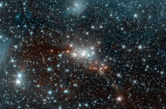 Astronomen machen sich maschinelles Lernen zunutze, das ihnen hilft, die Eigenschaften einer großer Anzahl von Sternen zu verstehen. Auf diesem Bild einer Sternentstehungsregion im Sternbild Schlange sind zahlreiche Sterne mit den verschiedensten Eigenschaften wie Größe oder Temperatur zu sehen. (NASA / JPL-Caltech) Astronomen machen sich maschinelles Lernen zunutze, das ihnen hilft, die Eigenschaften einer großer Anzahl von Sternen zu verstehen. Auf diesem Bild einer Sternentstehungsregion im Sternbild Schlange sind zahlreiche Sterne mit den verschiedensten Eigenschaften wie Größe oder Temperatur zu sehen. (NASA / JPL-Caltech)