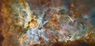 Hubble-Aufnahme des Carinanebels. (NASA, ESA, N. Smith (University of California, Berkeley) and the Hubble Heritage Team (STScI / AURA))