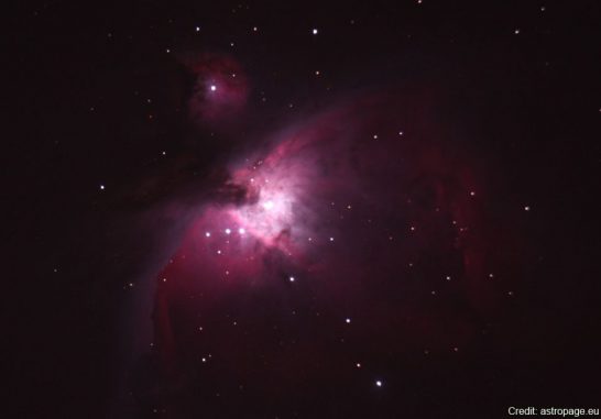 Der Orionnebel im Sternbild Orion. Dieses Sternbild gehört noch nicht zu den von den Änderungen betroffenen Sternbildern. (astropage.eu)