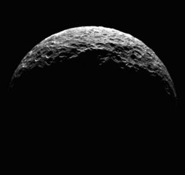 Der Zwergplanet Ceres, aufgenommen von der Raumsonde Dawn. (NASA / JPL-Caltech / UCLA / MPS / DLR / IDA)