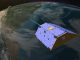 Illustration der beiden Satelliten des Gravity Recovery and Climate Experiment (GRACE) in der Erdumlaufbahn. (NASA / JPL)