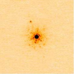 Dieses Bild zeigt den neu entdeckten, jupiterähnlichen Exoplaneten um einen entwickelten Stern. Es wurde mit dem NIRC2-Instrument des Keck-II-Teleskops auf Hawaii aufgenommen. (NASA / JPL-Caltech)