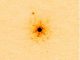 Dieses Bild zeigt den neu entdeckten, jupiterähnlichen Exoplaneten um einen entwickelten Stern. Es wurde mit dem NIRC2-Instrument des Keck-II-Teleskops auf Hawaii aufgenommen. (NASA / JPL-Caltech)