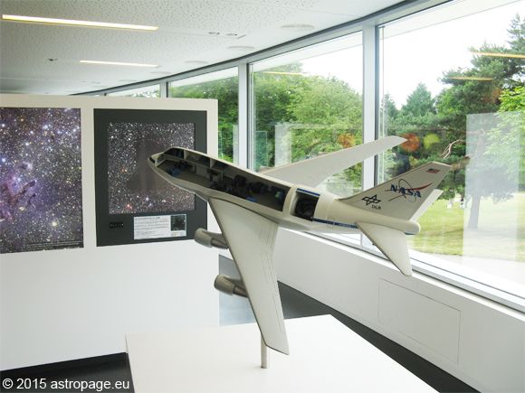 Modell des fliegenden Infrarotteleskops SOFIA. (astropage.eu)