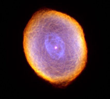 Der planetarische Nebel IC 418, aufgenommen vom Weltraumteleskop Hubble. (NASA / ESA and The Hubble Heritage Team STScI / AURA)