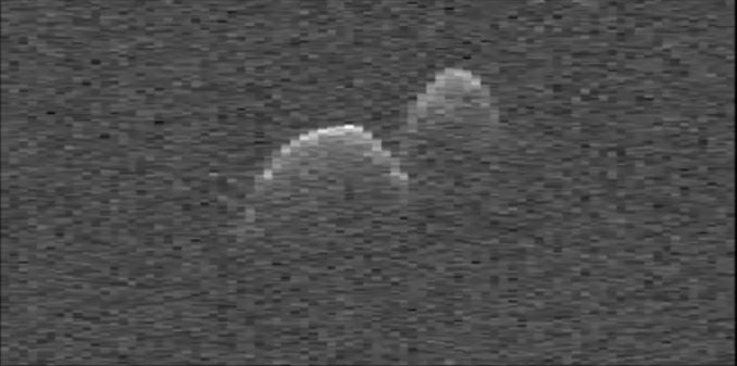 Radaraufnahme des Asteroiden 1999 JD6. (NASA / JPL-Caltech / NRAO) Radaraufnahme des Asteroiden 1999 JD6. (NASA / JPL-Caltech / NRAO)