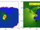 Diese Bilder zeigen die Zentralebene einer rotierenden Scheibe um einen neu gebildeten Protostern (dunkler Punkt) in einem 3D-Modell des Kollaps einer Wolke aus Gas und Staub. Die auslösende Schockwelle hat fingerähnliche Strukturen erzeugt, deren Bewegungen für die Rotation der Scheibe um den Protostern verantwortlich sind. (Image courtesy of Alan Boss)