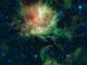Diese Aufnahme der Sternentstehungsregion NGC 281 im Sternbild Cassiopeia basiert auf Beobachtungsdaten des Wide-field Infrared Survey Explorer (WISE). (NASA / JPL-Caltech / UCLA)