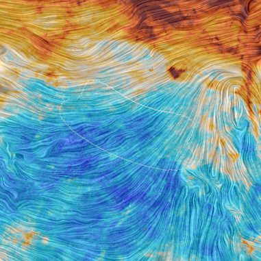 Emissionen des galaktischen Staubs, basierend auf Daten des Weltraumteleskops Planck. (ESA / Planck Collaboration) Emissionen des galaktischen Staubs, basierend auf Daten des Weltraumteleskops Planck. (ESA / Planck Collaboration)