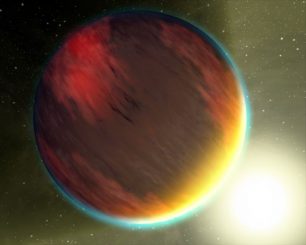 Künstlerische Darstellung eines Hot Jupiter. (NASA)