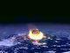 Illustration eines Asteroideneinschlags auf der Erde. (NASA)