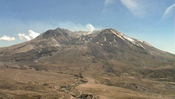 Der Vulkan Mount St. Helens im US-Bundesstaat Washington. Die Eruption eines Supervulkans ist mehr als 500 Mal stärker als der Ausbruch des Mount St. Helens vom 18. Mai 1980. (United States Department of Agriculture)