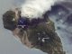 Vulkanische Aktivität auf der Insel Montserrat, aufgenommen von Bord der Internationalen Raumstation ISS. (Caption by William L. Stefanov, NASA-JSC)