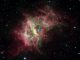 RCW 49, basierend auf Daten des Weltraumteleskops Spitzer in infraroten Wellenlängen. (NASA / JPL-Caltech / University of Wisconsin)