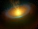 Illustration der Materiescheibe um den Stern TW Hydrae (NASA / JPL-Caltech)