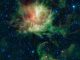 Der "Pacman"-Nebel NGC 281, aufgenommen vom Wide-field Infrared Survey Explorer (WISE) (NASA / JPL-Caltech / UCLA)
