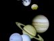Fotomontage der Planeten unseres Sonnensystems (NASA)
