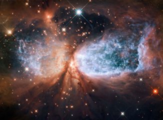 Die Sternentstehungsregion Sh2-106, aufgenommen vom Hubble-Weltraumteleskop (NASA / ESA)