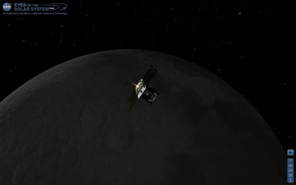 Künstlerische Darstellung der GRAIL-Mission (NASA / JPL-Caltech) Künstlerische Darstellung der GRAIL-Mission (NASA / JPL-Caltech)