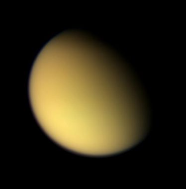 Der Saturnmond Titan (NASA / JPL / Space Science Institute) Der Saturnmond Titan (NASA / JPL / Space Science Institute)