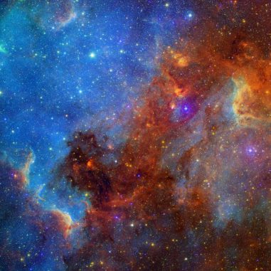 Komposit-Aufnahme des Nordamerika-Nebels (NASA / JPL-Caltech) Komposit-Aufnahme des Nordamerika-Nebels (NASA / JPL-Caltech)