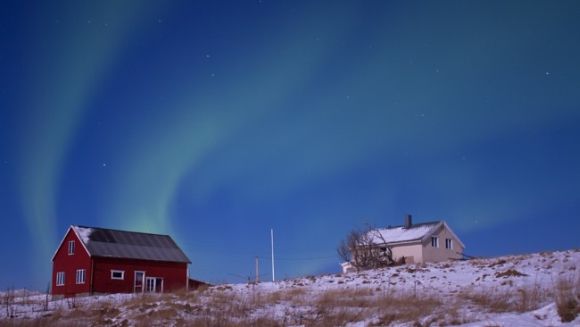 Nordlicht über Andøya, Norwegen (Anette Jensen)