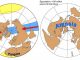 Vorhersage der Kontinentalverschiebung gemäß der Orthoversionstheorie (Yale University / Ross N. Mitchell)
