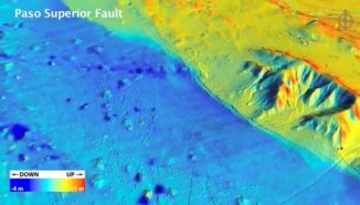 LiDAR-Aufnahme der Erdbebenregion in Nordmexiko (UC Davis / W.M. Keck Center for Active Visualization in Earth Sciences / Michael Oskin)