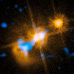 Der ungewöhnliche Quasar HE0450-2958 (ESO)