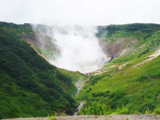 Eine geothermale Quelle in der Mutnovsky-Vulkanregion in Kamtschatka, Russland (Photo by Rachel Whitaker)
