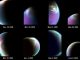 Diese Bilderserie zeigt die Wolkendecke über dem Nordpol des Titan (NASA / JPL-Caltech / University of Arizona / CNRS / LPGNantes)