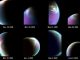 Diese Bilderserie zeigt die Wolkendecke über dem Nordpol des Titan (NASA / JPL-Caltech / University of Arizona / CNRS / LPGNantes)