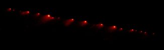 Der Komet P/Shoemaker-Levy 9 vor seiner Kollision mit Jupiter (NASA, ESA, and H. Weaver and E. Smith (STScI))
