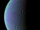 Falschfarbenaufnahme von Dione (NASA / JPL / Space Science Institute)