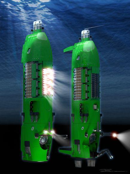 Illustration der DEEPSEA CHALLENGER (Illustration courtesy Acheron Project Pty. Ltd)