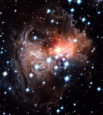 Das Lichtecho um den veränderlichen Stern V838 Monocerotis im September 2006. (NASA, ESA and H. Bond (STScI))