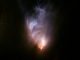 Der Protostern V1647 Orionis befindet sich in der Spitze des kegelförmigen McNeil-Nebels, der im Januar 2004 entdeckt wurde. Diese Aufnahme des Frederick C. Gillett Gemini Telescope auf Hawaii zeigt ihn am 14. Februar 2004. (Gemini Observatory)