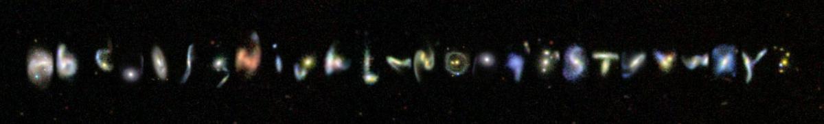 Das "galaktische Alphabet". (SDSS)