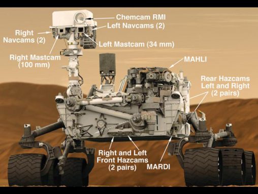 Der Mars-Rover Curiosity. (NASA / JPL-Caltech) Der Mars-Rover Curiosity. (NASA / JPL-Caltech)
