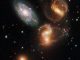 Stephans Quintett, aufgenommen vom Weltraumteleskop Hubble. (NASA, ESA and the Hubble SM4 ERO Team)